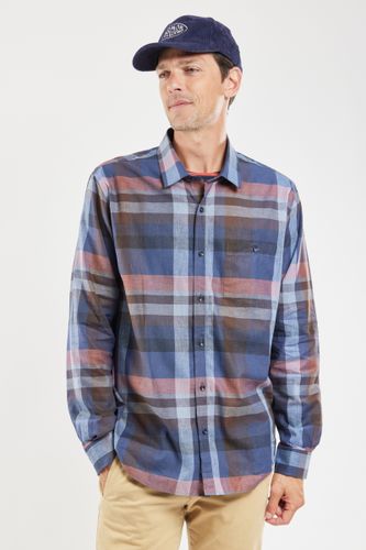 Chemise à carreaux confort - coton et lin - BERAC - Modalova