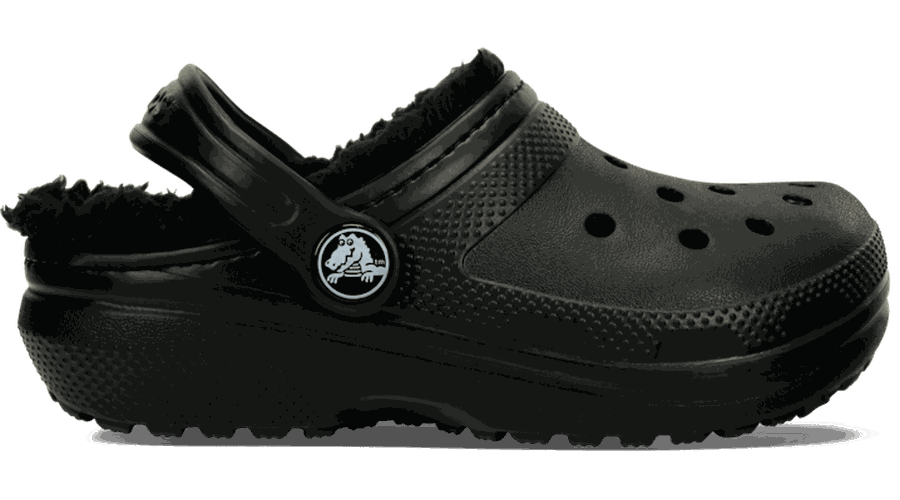 Toddler Classic Lined Sabots Enfants Black / Black 23 - Crocs - Modalova
