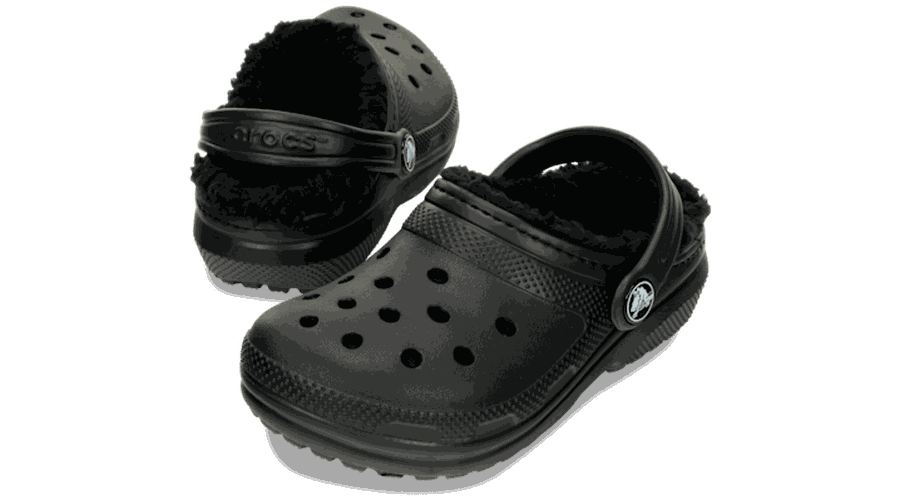 Toddler Classic Lined Sabots Enfants Black / Black 23 - Crocs - Modalova