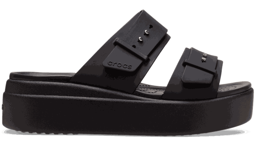 Brooklyn Buckle Low Sandales s Black 34 - Crocs - Modalova