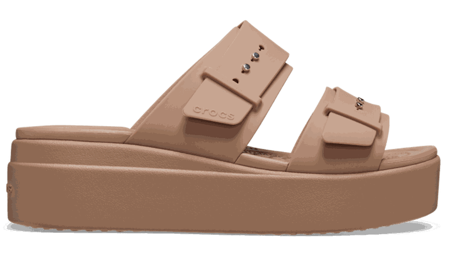 Brooklyn Buckle Low Sandales s Latte 34 - Crocs - Modalova