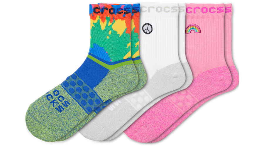 Crocs Socks Adult Quarter Graphic 3-Pack Chaussures Unisex L - Crocs - Modalova