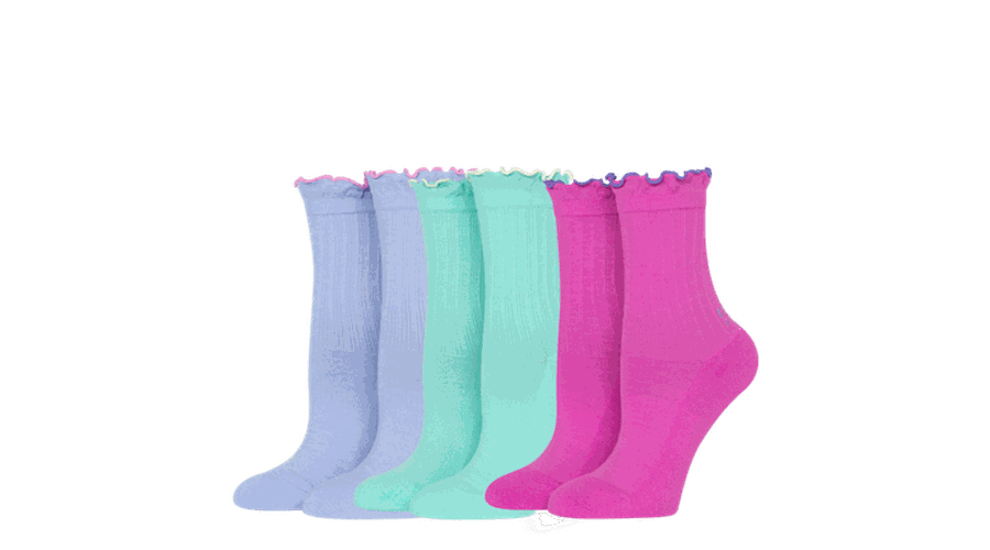 Crocs Socks Ruffle Ankle 3-Pack Chaussures Unisex / L-XL - Crocs FR Feed New - Modalova