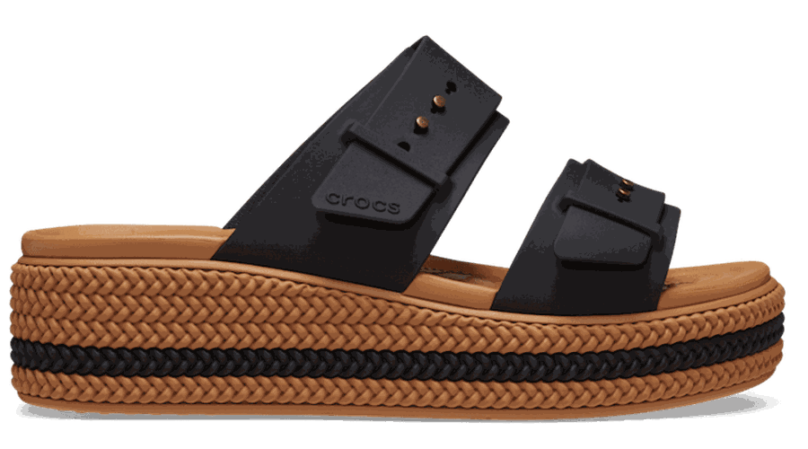 Crocs Brooklyn Woven Buckle Sandales s Black 34 - Crocs FR Feed New - Modalova