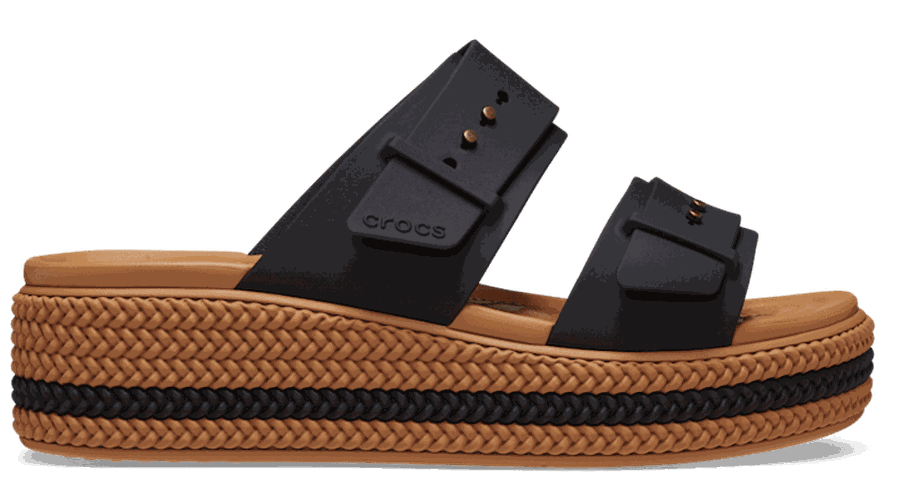 Brooklyn Woven Buckle Sandales s 34 - Crocs - Modalova