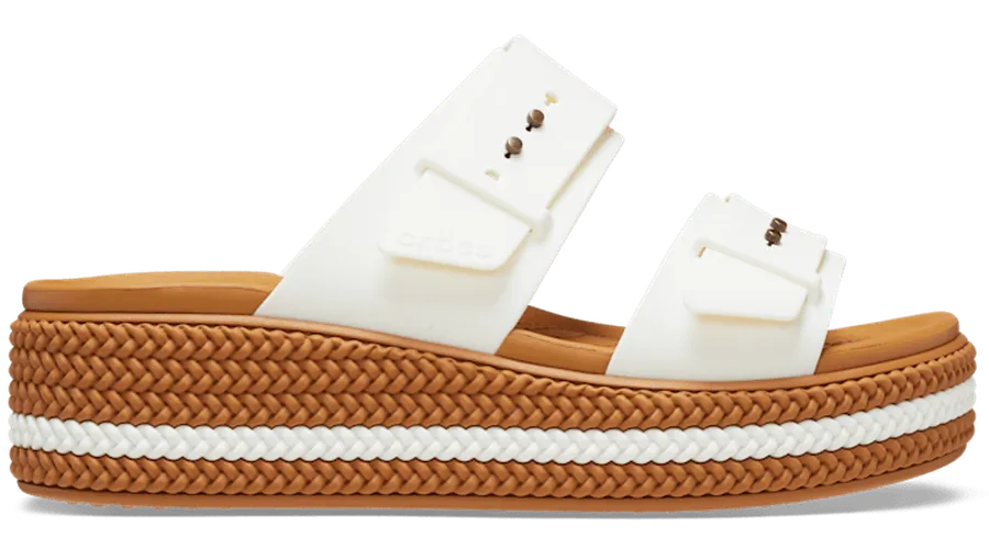 Crocs Brooklyn Woven Buckle Sandales s Chalk 34 - Crocs FR Feed New - Modalova