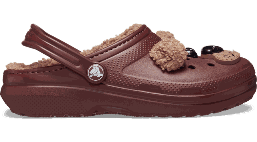 Toddler Classic Lined I AM Brown Bear Sabots Enfants Dark Clay 22 - Crocs - Modalova