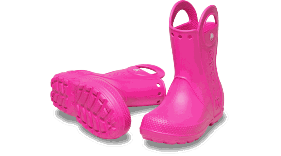 Toddler Handle It Rain Boot Bottes Enfants Pink Crush 20 - Crocs - Modalova