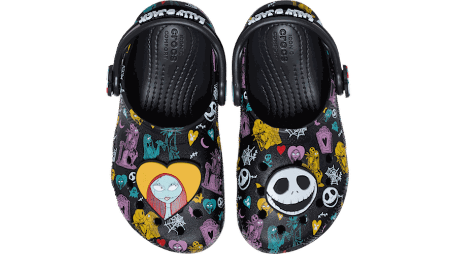 Toddlers Disney Tim Burtons The Nightmare Before Christmas Jack and Sally Classic Sabots Enfants Multi 20 - Crocs - Modalova