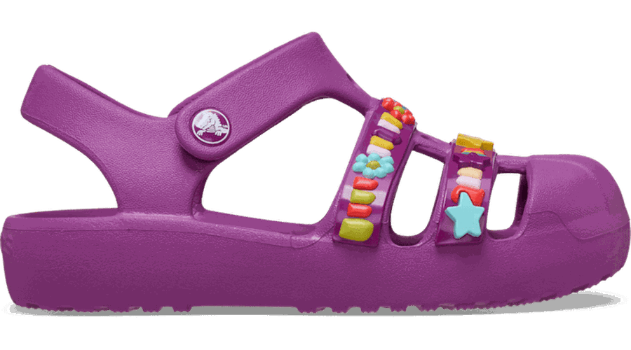 Toddler Classic Beaded Fisherman Sandales Enfants Grapeberry 23 - Crocs - Modalova
