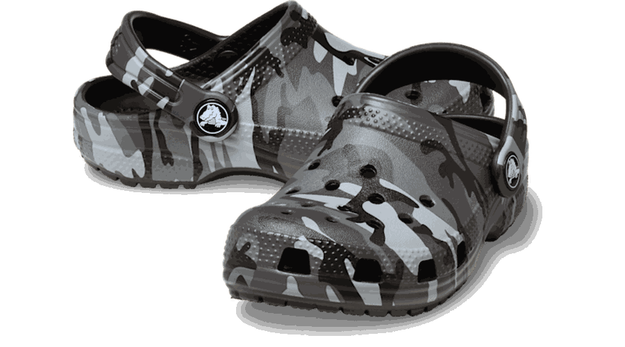 Toddler Classic Camouflage Sabots Enfants Black/Slate Grey 20 - Crocs - Modalova