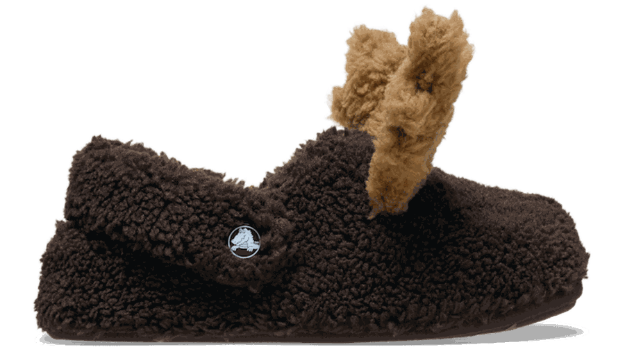 Crocs Toddler Classic Cozzzy Reindeer Slipper Babouche Enfants Espresso 19 - Crocs FR Feed New - Modalova