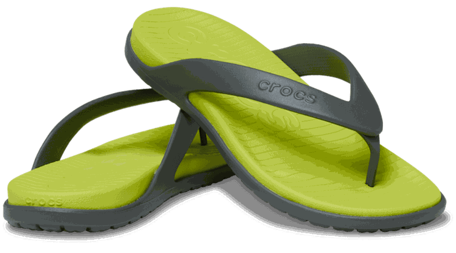 Coast Tongs s Slate Grey/Citrus 42 - Crocs - Modalova