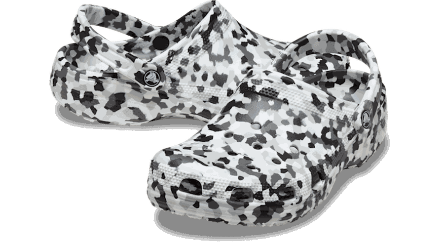 Classic Confetti Sabots Unisex Black / White 33 - Crocs - Modalova