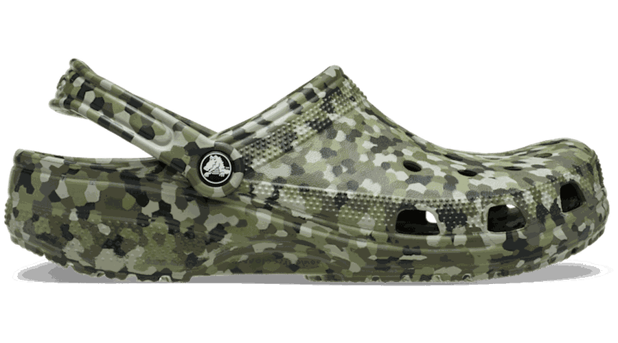 Crocs Classic Confetti Sabots Unisex Army Green / Multi 33 - Crocs FR Feed New - Modalova