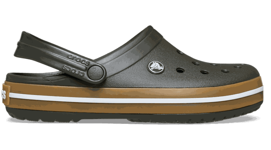 Crocs Crocband Gum Sabots Unisex Deep Olive 36 - Crocs FR Feed New - Modalova