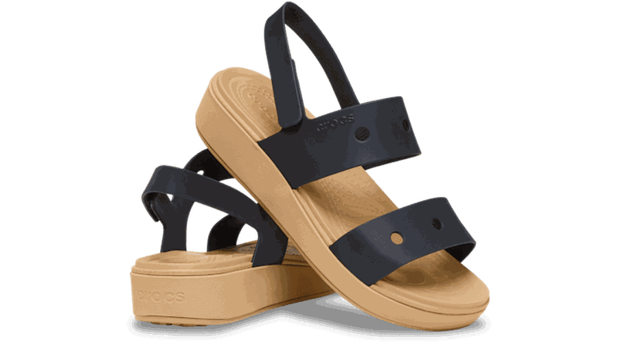 Brooklyn Sandales Enfants Black/Cashew 28 - Crocs - Modalova