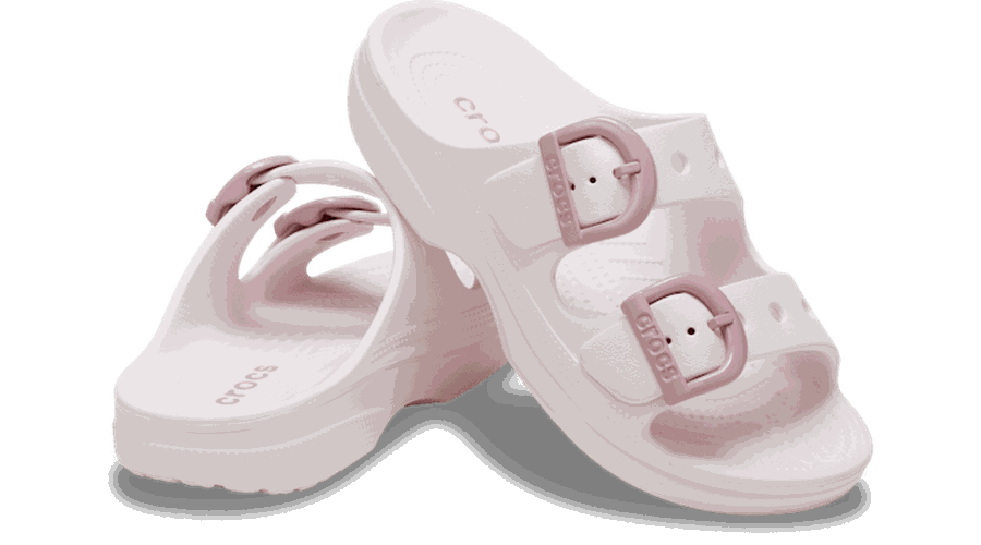 Saturday Enamel Buckle Sandales s Bubble Ice 34 - Crocs - Modalova
