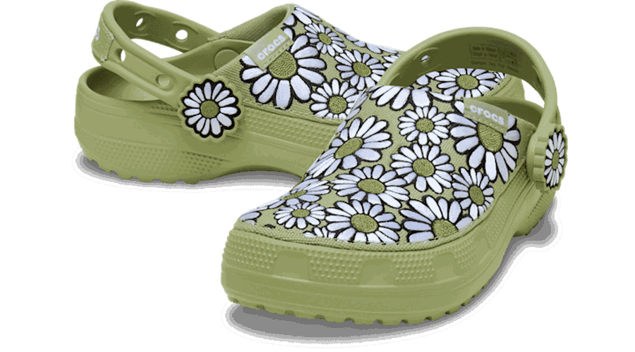 Crafted Daisy Sabots Unisex Tac Green 42 - Crocs - Modalova
