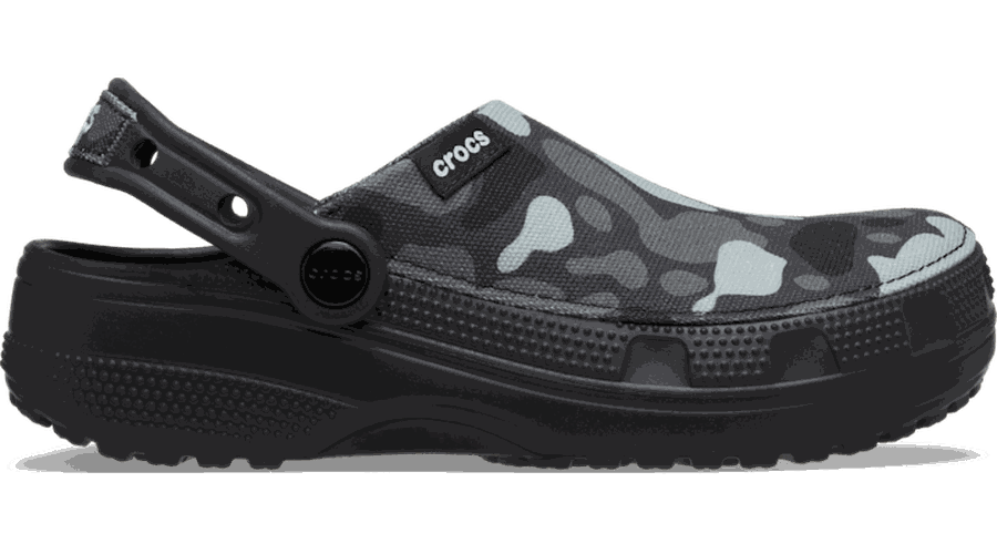 Crocs Crafted Camo Sabots Unisex Black 34 - Crocs FR Feed New - Modalova