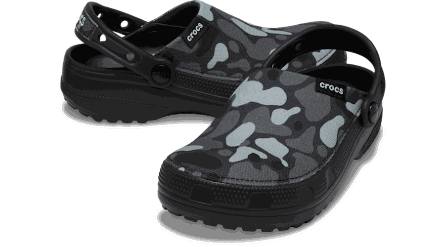 Crafted Camo Sabots Unisex Black 34 - Crocs - Modalova