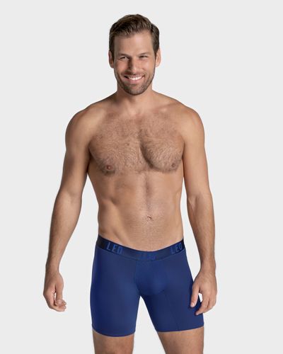 Boxer de sport long avec poche latérale en microfibre - LEO - Modalova