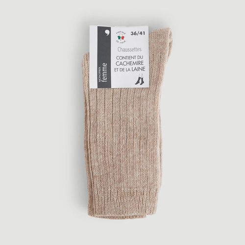 Paire de chaussettes contenant de la laine et du cachemire - MONOPRIX FEMME - Modalova