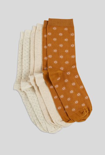 Lot de 3 paires de chaussettes fantaisie en coton - MONOPRIX FEMME - Modalova