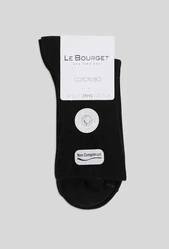 Paire de chaussettes à fines cotes en coton BIO - LE BOURGET - Modalova