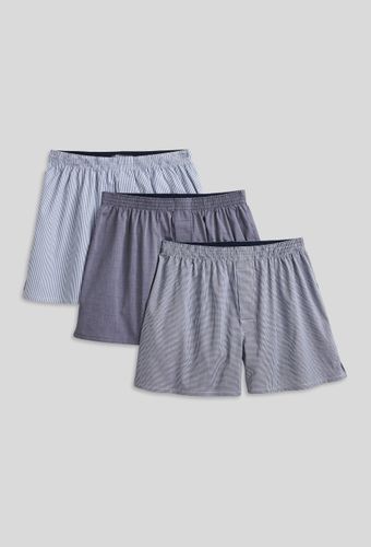 Lot de 3 caleçons à carreaux & à rayures en coton BIO GOTS - MONOPRIX - Modalova