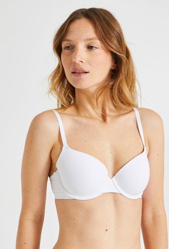 Soutien-gorge corbeille paddé invisible ALEXIA en microfibre - MONOPRIX - Modalova