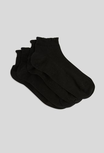 Lot de 2 paires de socquettes à bord fantaisie en coton - MONOPRIX FEMME - Modalova