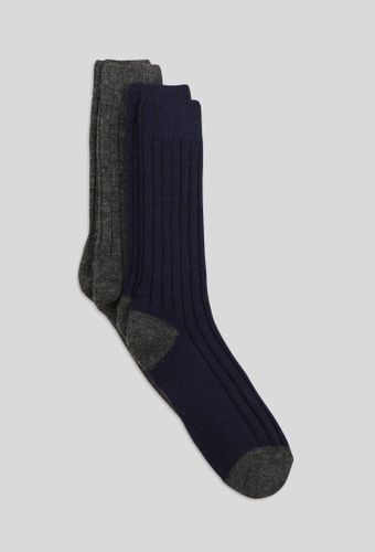 Lot de 2 paires de chaussettes à cotes en laine - MONOPRIX - Modalova