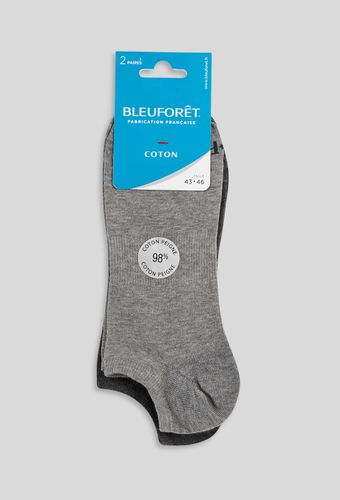 Lot de 2 paires de socquettes en coton Bleuforêt - BLEU FORET - Modalova