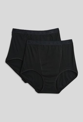Lot de 2 culottes ventre plat contenant du coton BIO GOTS - MONOPRIX - Modalova