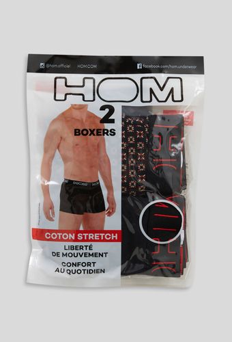 Lot de 2 boxers uni et fantaisie - HOM - Modalova