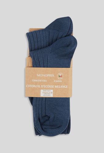 Lot de 2 paires de chaussettes en fil d'écosse - MONOPRIX - Modalova