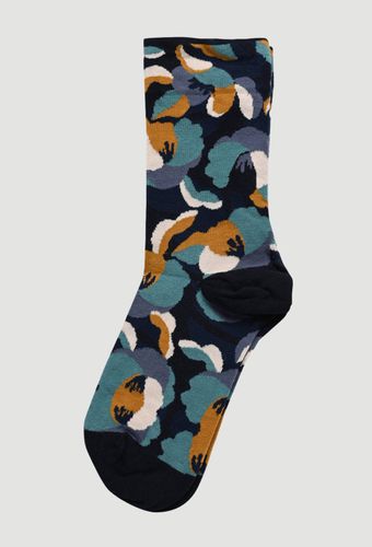 Paire de chaussettes à fleurs en coton PREMIUM - MONOPRIX FEMME - Modalova