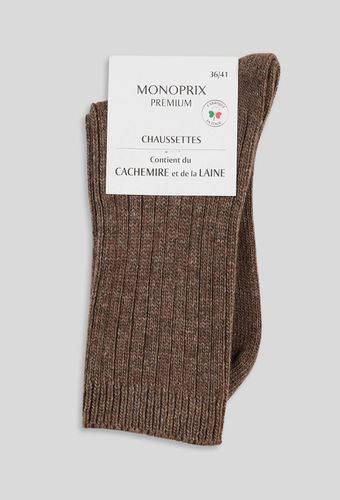 Paire de chaussettes contenant de la laine et du cachemire - MONOPRIX FEMME - Modalova