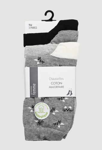 Lot x3 Chaussettes - MONOPRIX FEMME - Modalova