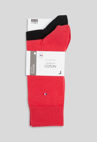 Lot de 2 paires de chaussettes en coton Fabrication Française - MONOPRIX - Modalova