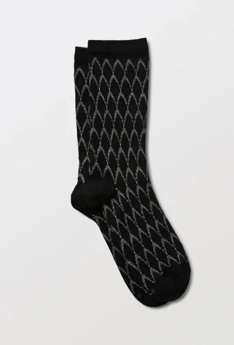 Paire de chaussettes fantaisie en laine mérinos Bleuforêt - BLEU FORET - Modalova