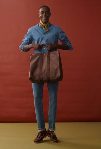 Chemise manches longues chambray en coton BIO GOTS - MONOPRIX - Modalova