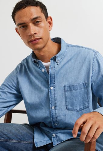 Chemise manches longues chambray en coton BIO GOTS - MONOPRIX - Modalova
