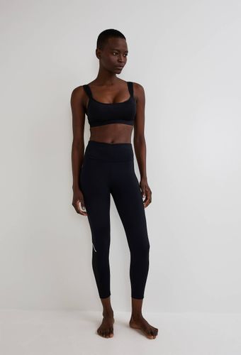 Legging de uni avec détail résille - SPORT - Modalova