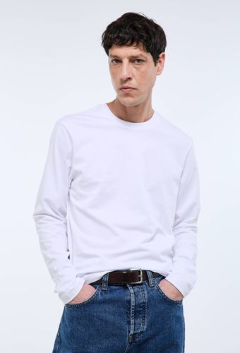 T-shirt col rond manches longues en coton BIO GOTS - MONOPRIX - Modalova