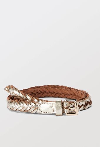 Ceinture tressée 2 cm en cuir - MONOPRIX PREMIUM - Modalova