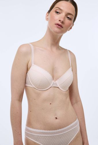 Soutien-gorge corbeille paddé ADELE en tulle flocké - MONOPRIX - Modalova