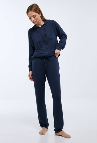 Pantalon droit uni tout doux - MONOPRIX - Modalova