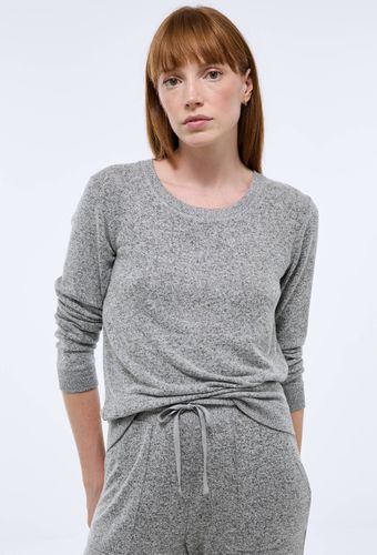 Pull col rond uni doux et léger - MONOPRIX - Modalova
